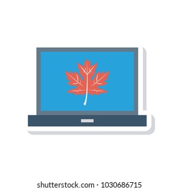  leaf laptop nature 