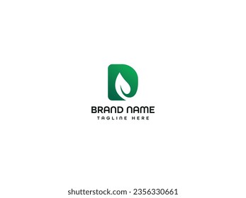 diseño de logotipo moderno de leaf