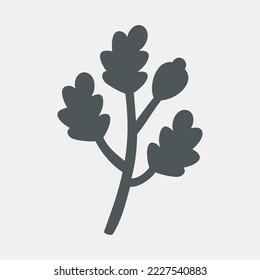 Leaf leaves botanic flowers elements vector illustration cut