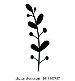 Leaf, leaves, herbs. Decorative items for greeting cards, scrapbooking, wedding or anniversary. Illustration isolated on white background.