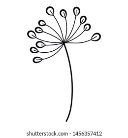 Leaf, leaves, herbs. Decorative items for greeting cards, scrapbooking, wedding or anniversary. Illustration isolated on white background.