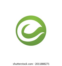 Leaf leaves logo green vector 