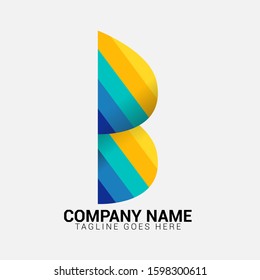 Leaf Letter B Logo Design