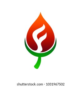 Leaf Letter F Initial Logo Design