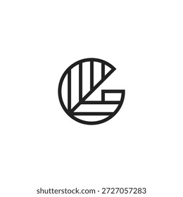 Leaf Letter G Line Logo 