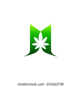 Leaf Letter M Logo