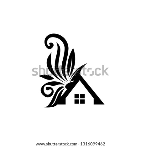 leaf lhome logo template