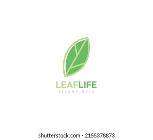 Ilustración de diseño Leaf Life forma ilustración de material