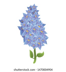 Leaf lilac icon. Cartoon of leaf lilac vector icon for web design isolated on white background