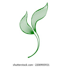 Láminas de motivos para el fondo, el logotipo o la decoración. Un simple diseño de vector plano.
