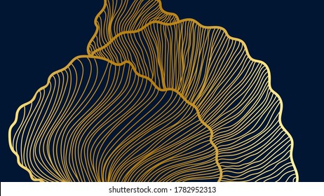 leaf line art background vector, wallpaper and print, house plant, Vector illustration.