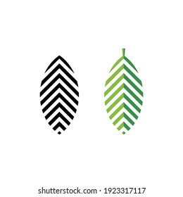 Leaf Line geometric Logo Design Branding Inspiration