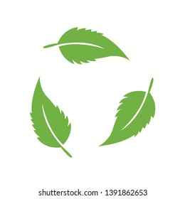 Leaf line and glyph icon, nature and eco, plant sign, vector graphics, a linear pattern on a white background, eps 10. - Vector