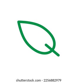 Leaf line icon clip art illustration isolated