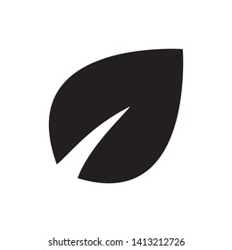 Leaf line icon. eco black leaf icons.