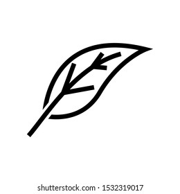 Leaf Line Icon Vector Illustration Design Template Eps - 10