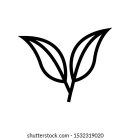 Leaf Line Icon Vector Illustration Design Template Eps - 10