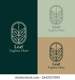 leaf line logo for company