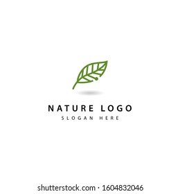 Leaf line Logo icon design element vector template (25)
