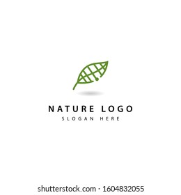 Leaf line Logo icon design element vector template (23)