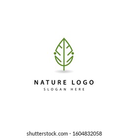 Leaf line Logo icon design element vector template (19)