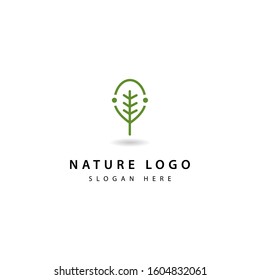 Leaf line Logo icon design element vector template (16)