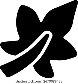 leaf line style icon design