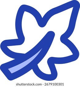 leaf line style icon design
