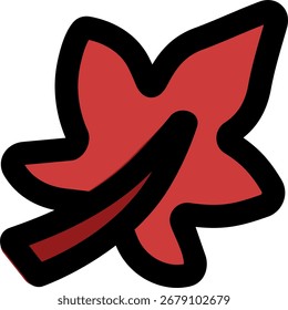 Diseño de icono de estilo de línea de hoja