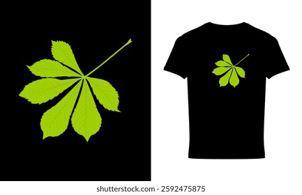 Leaf line vector art, Creative Leaf Art Vectors T shirt Design 
