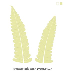 Leaf lines design with stripes. Looks in green on a white background.