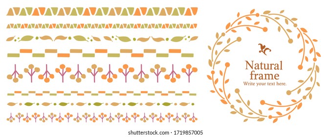 Leaf lines, headings, ruled lines