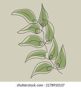 Leaf Lines logo design, Background Icons Artwork Artwork Colors pAstel