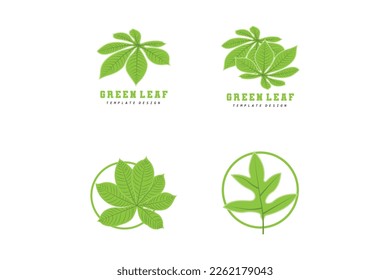 Diseño del logo de Leaf Lines, Material gráfico de iconos de fondo Colores de pintura de Astel