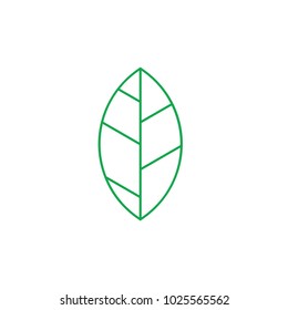 leaf lines symbol logo vector