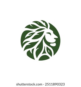 Logotipo del león de la hoja listo para la venta