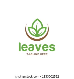 leaf log design template