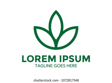 leaf logo. agriculture and farming. vector illustration. icon. template