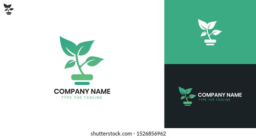 Leaf logo - All elements on this template are editable with vector software, suitable for Nature Business / Industry.