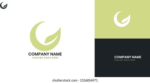 Leaf logo - All elements on this template are editable with vector software, suitable for Nature Business / Industry.