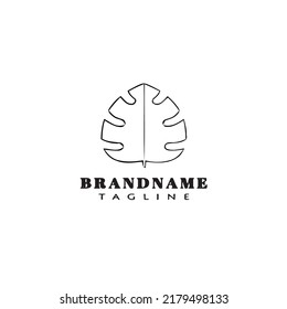 Blatt-Logo-Symbol-Design-Vorlage schwarz, moderne einzelne Vektorgrafik