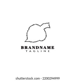 Blatt-Logo-Symbol-Design-Vorlage schwarz, moderne, süße einzelne Illustration
