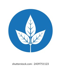 Leaf Logo combine with letter O vector template