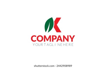 Leaf logo for the company company that says company your company