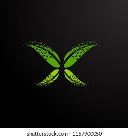 leaf logo concept, logo, sign, symbol or mark for drink, nature, environment, food, agriculture company. vector logo design