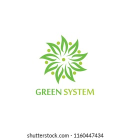 Leaf Logo Creative Template Sign Vector