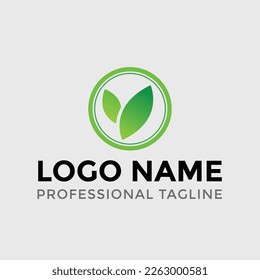 Leaf Logo Design Concept Template