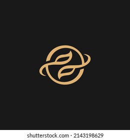leaf Logo Design Element, Thunder Leaf Logo, Leaves icon vector, creative green leaf logo template, icon green leaf
