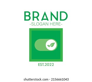 diseño de logotipo de hoja diseño logotipo saludable diseño de logotipo natural mínimo