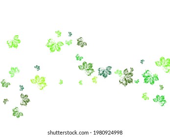  leaf logo design icon. Natural card design. Spring foliage dancing on white background.